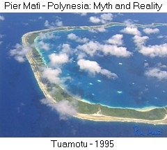 Pier Matì - Polynesia: Myth and Reality - Tuamotu - 1995 - Atollo visto dall'aereo - An atoll seen by airplane